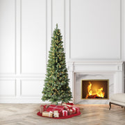 Holiday Time 7' Pre-Lit Brinkley Pine Green Artificial Christmas Tree with Warm White LED Lights