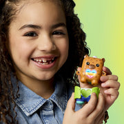 Nanomals Gabbybara Capybara Electronic Pet with Interactive Heart Meter, Multicolor, Includes 2 Outfits and Skateboard Accessory, G2668CU0