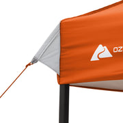 Ozark Trail 10' x 10' Straight Leg Canopy Top, Orange, UV 50+ Protection, Built-In Roof Vent, Mesh Storage Pocket, 100 sq ft Coverage, 31005