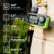 RainPoint Programmable Water 1-Zone Outdoor Automatic Irrigation Controller System, Green, ITV105