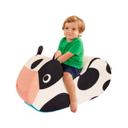 Battat BT1862 Cozy Cruisers Cow Foam White Ride-On Toy with Washable Cover