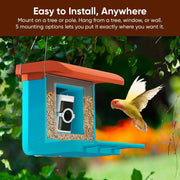 WYZE WYZEBF Bird Feeder Camera Case Compatible with Wyze Battery Camera Pro, Blue and Orange