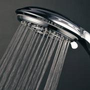 PowerSpa 8014 7-Setting Luxury Hand Shower with On/Off Pause Switch, Chrome