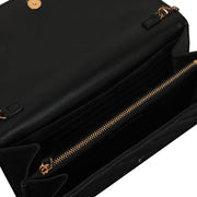 Versace Women's Quilted Leather Clutch, One Size, Black