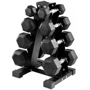 BalanceFrom DB-A100 Rubber Coated Hex Dumbbell Weight Set