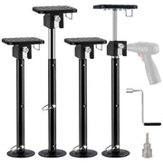 Kohree KR1234-WR 4 Pack RV Slide Out Support Jacks, Heavy Duty Stabilizer Jacks with Flat Top Support Block, Adjustable Height 20-49 in, 20,000 lb Capacity, Black