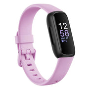 Fitbit Inspire 3 Fitness Tracker, Advanced Health Insights with Stress Management, Workout Intensity Mapping, Sleep Tracking, 24/7 Heart Rate, Water Resistant, Lilac Bliss Black, FB424BKLV
