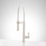 Ocala Single-Hole Kitchen Faucet with Pull-Down Spring Spout - Stainless Steel