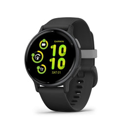 Garmin vvoactive 5 GPS Smartwatch, AMOLED Touchscreen, Health and Fitness Tracker, Black