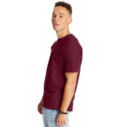 Hanes Beefy-T Unisex Heavyweight Cotton T-Shirt, MAROON, S