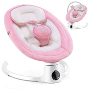 HARPPA 17504450325 Baby Swing with Remote Control, 5 Sway Speeds, 10 Lullabies, Pink, 6.8 lb