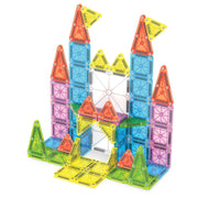 MAGNA-TILES Travel Set 55 Magnetic Building Set: Educational Math Focus, Creative Engineering, Fine Motor Skills