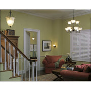Progress Lighting P3793-09 1-Light Inverted Pendant with White Etched Glass, Brushed Nickel
