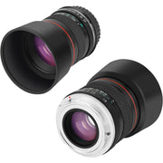 JINTU 85mm f1.8 Manual Focus Prime Telephoto Portrait Lens for Canon EF and EF-S Cameras, Black
