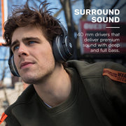 Raycon RBH820-ROS Everyday Over-Ear Active Noise Canceling Wireless Bluetooth Headphones with Microphone - Rose Gold