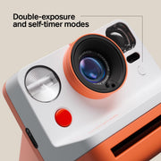 Polaroid Now Generation 3 Analog Instant Camera, Twin-Lens Autofocus, USB-C Rechargeable Battery, Built-In Tripod Mount, Black