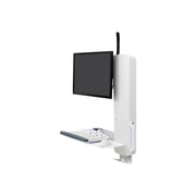 Ergotron StyleView Sit-Stand Vertical Lift Monitor Mounting Workstation, White, 24-Inch Screen Support, 30 lb Load Capacity, 61-081-062