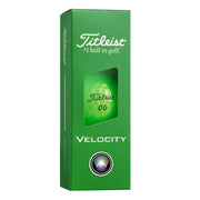 Titleist Velocity Golf Balls, High-Speed LSX Core, 350 Octahedral Dimples, Green, 12 Pack, T8427S-MNA