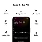 Ultrahuman UHRA-MG-10 Ring AIR Size 10 - World's Lightest Sleep-Tracking Wearable (Matte Grey)