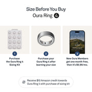 Oura JZ90-54220-10 Ring 4, Brushed Silver, Size 10