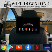 Hou Hao Shsnha 10.1 Inch Android 14 Car Headrest Video Player, 6GB RAM, 64GB Storage, IPS Touchscreen, WiFi, Bluetooth