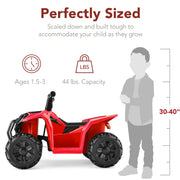 Best Choice Products 6V Kids Ride-On 4-Wheeler Quad ATV Car w/ 1.8mph Max Speed, Treaded Tires - Red