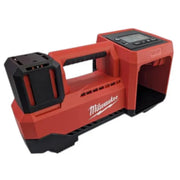 Milwaukee 2848-21 M18 Cordless Tire Inflator with REDLITHIUM XC 5.0Ah Battery, Charger Kit, 150 PSI, Auto Shut-Off