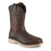 Irish Setter Kittson Square Steel Toe Western Work Boots for Men - Brown - 8.5W