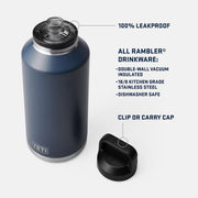 YETI Rambler 64-Oz. Bottle with Color-Matched Chug Cap