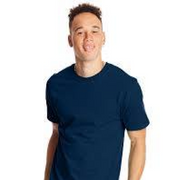 Hanes Beefy-T Unisex Heavyweight Cotton T-Shirt, DARK SKY BLUE, S