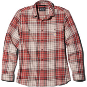 Carhartt Men's Rugged Flex Relaxed Fit Lightweight Flannel Long-Sleeve Plaid Shirt, Spice Red, XX-Large, 107014