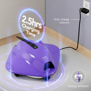 Maytronics Sonar Ray Cordless Robotic Pool Vacuum Cleaner, Purple, For Pools up to 26 FT