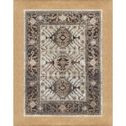 Mainstays BNFD Neutral Medallion Persian Faux Layered Indoor Area Rug 7'6