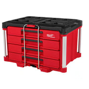 Milwaukee 48-22-8444 22 in. Modular 4-Drawer Tool Box with Metal Reinforced Corners, Red