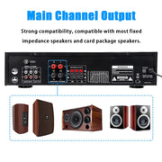 Sunbuck AV555BT 4000W Surround Sound Bluetooth Audio Power Amplifiers Receiver for Home Stereo Theater System