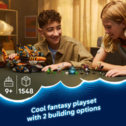 LEGO DREAMZzz Tiger Shark Tank Building Toy, 2 Build Options, 1548 Pieces, Includes 5 Minifigures, Ages 9+, 6588606