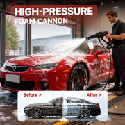 CATGOOD Cordless Pressure Washer, 1060 PSI, 2.8 GPM, 3-Speed Settings, 6-in-1 Adjustable Nozzle, 16.4ft Hose, Portable Power Cleaner, Black, HG0515-BK-2B