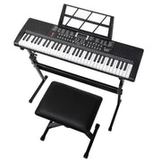 Glarry GEP-110 61 Keys Keyboard With Piano Stand, Bench, Built In Speakers For Beginners