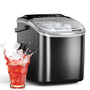 Electactic Ice Maker Countertop, Portable Self-Cleaning Ice Machine, Produces 26.6 Lbs Daily, Black, ICE91122