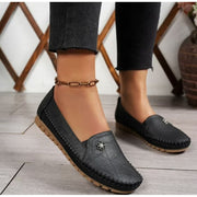 AstraShopming Women's Slip-On Loafers Flats, Lightweight Flexible Sole, Breathable Moccasin-Style Casual Shoes, BLACK 9US