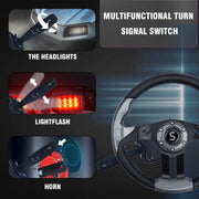 Partiue Golf Cart Light Kit Compatible with Club Car DS 1993+, 12V LED Street Legal Deluxe Headlight Tail Light Assembly with Turn Signals Hazard Light Switch Horn Brake D-Deluxe DS 1993-UP