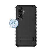 Onn Rugged Phone Case with Kickstand, Military-Grade Drop Protection, Black, Compatible with Samsung Galaxy A17 5G