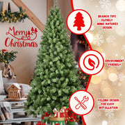 Bringstar HD90T-1930T-650L 9FT Pre-Lit Hinged Artificial Trees 1930 Premium PVC Branches, 650 Lights