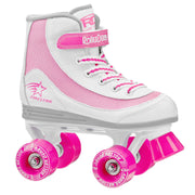 Roller Derby 1978-03 Youth Girls Firestar Roller Skate, Size 3, White/Pink