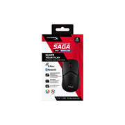HyperX Pulsefire Saga Pro Wireless Gaming Mouse, Lightweight 72g, Modular Magnetic Components, 4K Polling Rate, RGB Lighting, Black, A2PB2AA