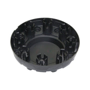 Coast To Coast Wheel Center Cap Pair, Gloss Black, Fits 2019-2021 Ram 3500, ABS Plastic, Bolt-On Installation