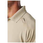 5.11 Tactical Men's Performance Polo Shirt, Moisture-Wicking, Gusseted Sleeves, Integrated Mic Clips, Reinforced Pen Pockets, Silver Tan, X-Large, 71049-160