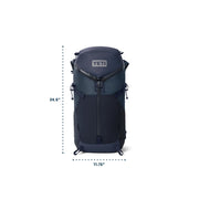 Yeti Mens Skala Hiking Daypack, Lightweight AlumaLite Frame, Water-Resistant Guardcore Nylon, RipZip Access, Adjustable Harness, 32L, Classic Navy, Large/Extra Large, 26010000686