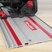 Eastvolt 6-1/2 Inch Plunge-Cut Track Saw, 10 AMP Motor, 0-45 Bevel Adjustment, 48-Tooth Carbide Blade, Red, EVEPC001D