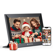 VEAT00L Digital Picture Frame, 10.1 Inch IPS Touch Screen, 1280x800 Resolution, 32GB Memory, Auto-Rotate, Wall Mountable